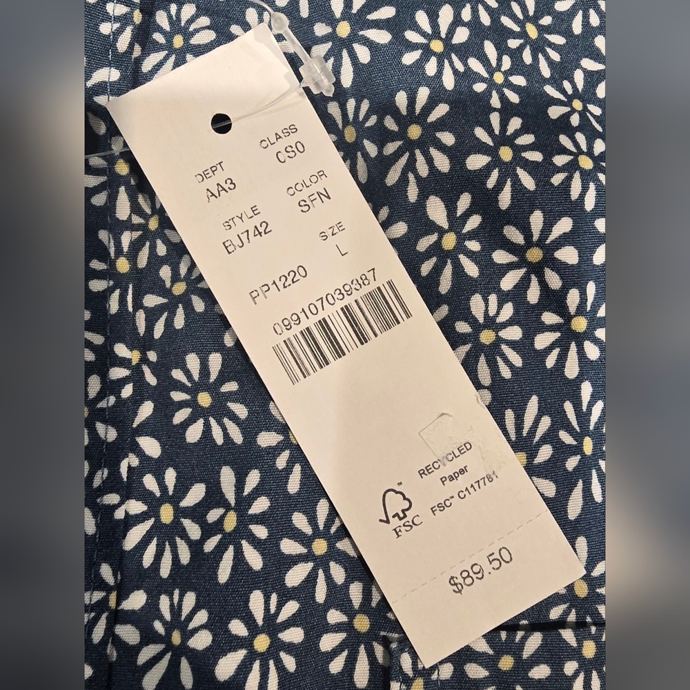 J.Crew Slim Fit Button Down Shirt In Flower Print Size Large - Picture 3 of 7